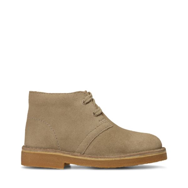 Clarks Girls Desert Boot Casual Shoes Sand Suede | USA-836479